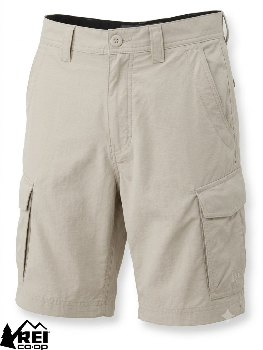 REI Sahara Cargo Shorts Mens Medium M Tan Hiking Lightweight Quick Dry Nylon
